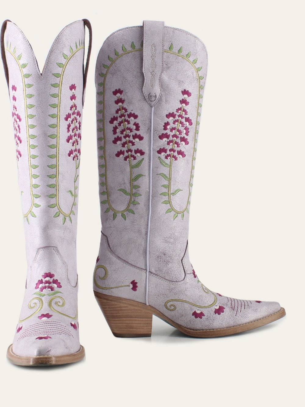 Buck & Brana - Sophia Floral Embroidered Western Boots